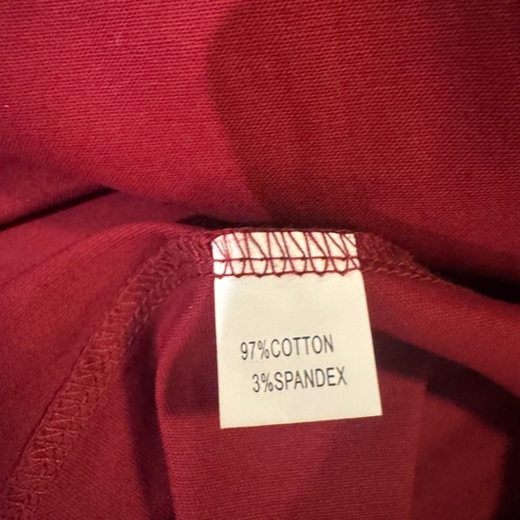 Women’s No Brand Burgundy Off the Shoulder Dress - Picture 4 of 6